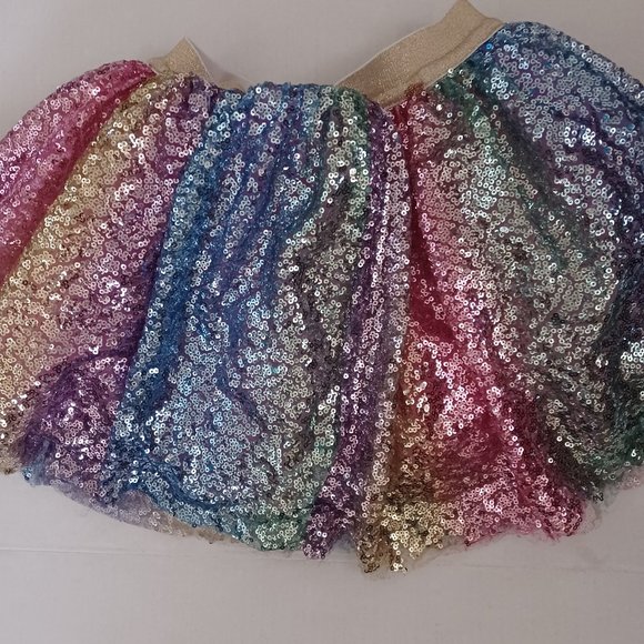 SUNNY FASHION Other - SUNNY FASHION BOUTIQUE GIRLS RAINBOW SEQUIN SPARKLING TUTU SKIRT